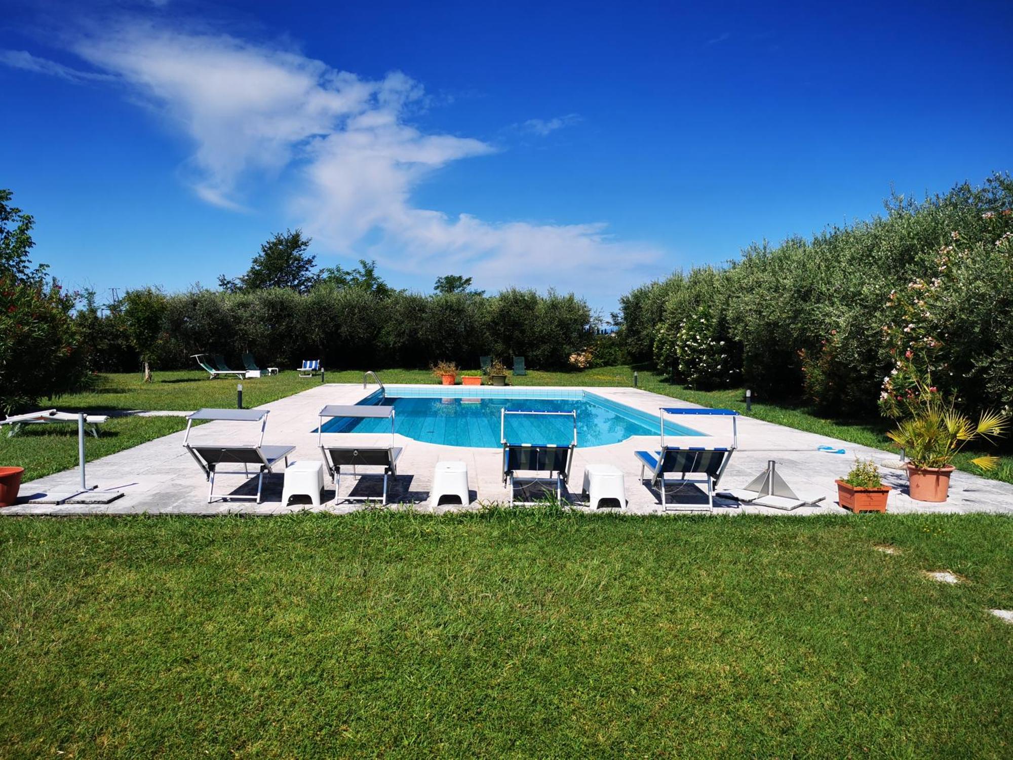 Casa Ghirlanda Con Piscina E Campo Da Tennis Lazise Esterno foto